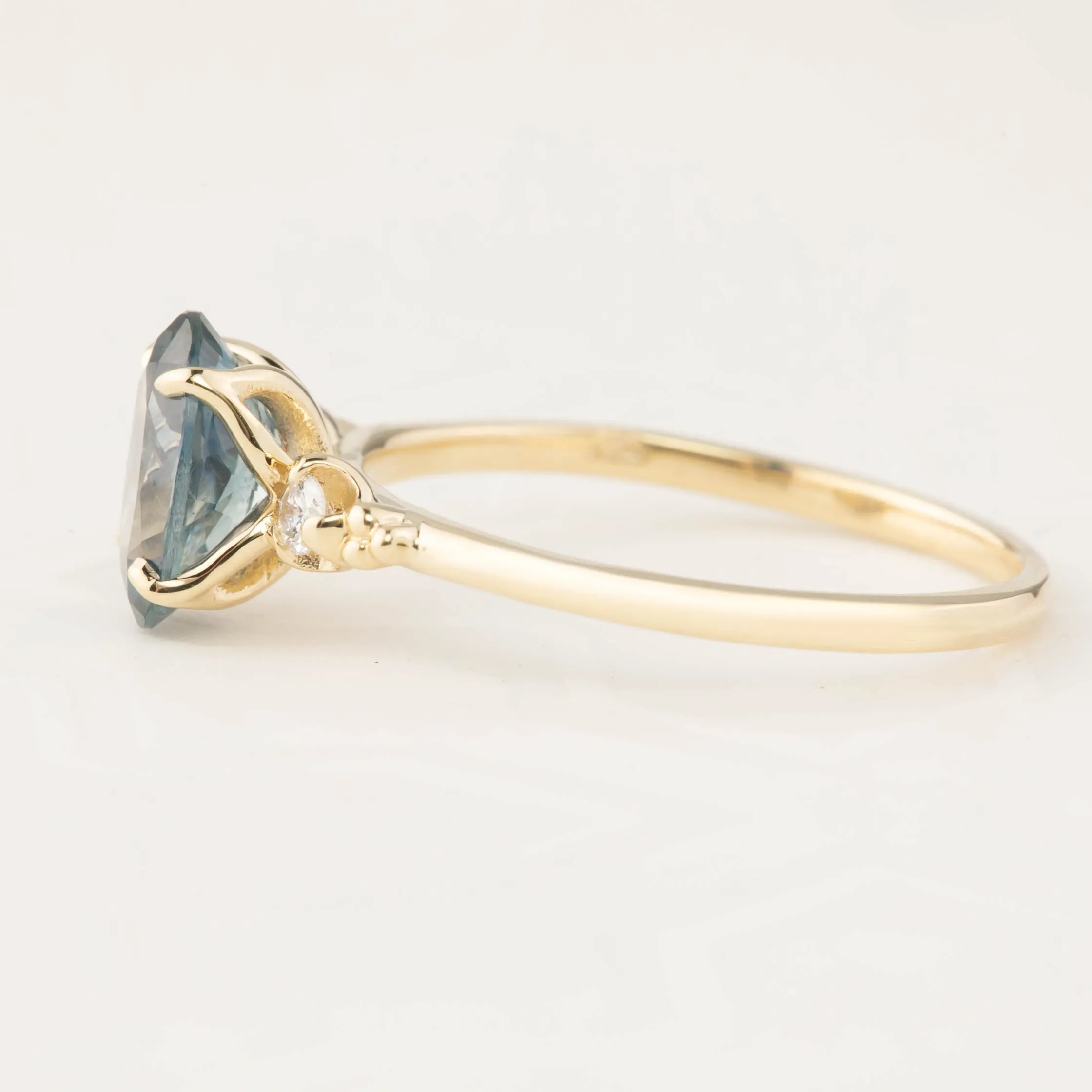 Estel Ring - 1.62ct Teal Montana Sapphire (One of a kind)