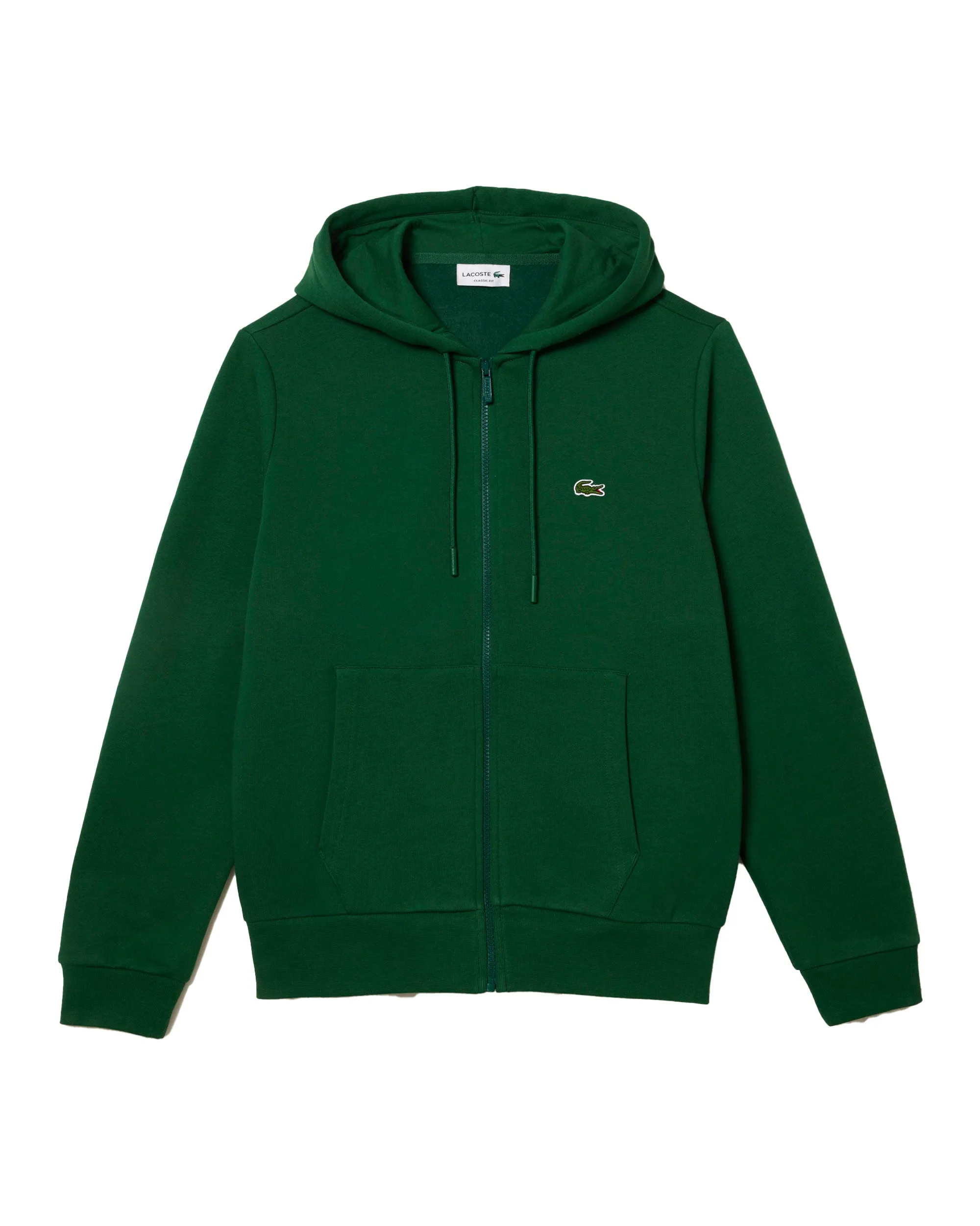 Felpa Uomo Lacoste Basic Logo Verde