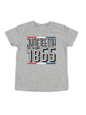 Free-ish Since 1865 Juneteenth Kids Shirt - Heather Gray