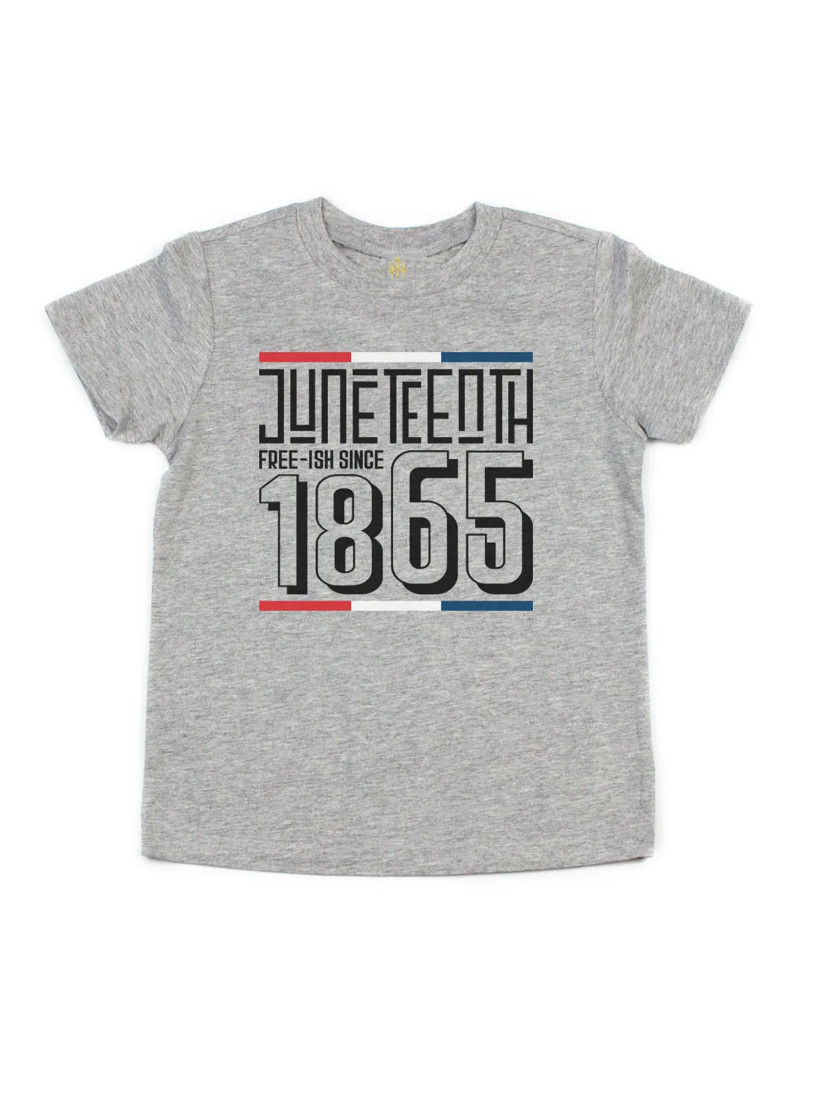 Free-ish Since 1865 Juneteenth Kids Shirt - Heather Gray