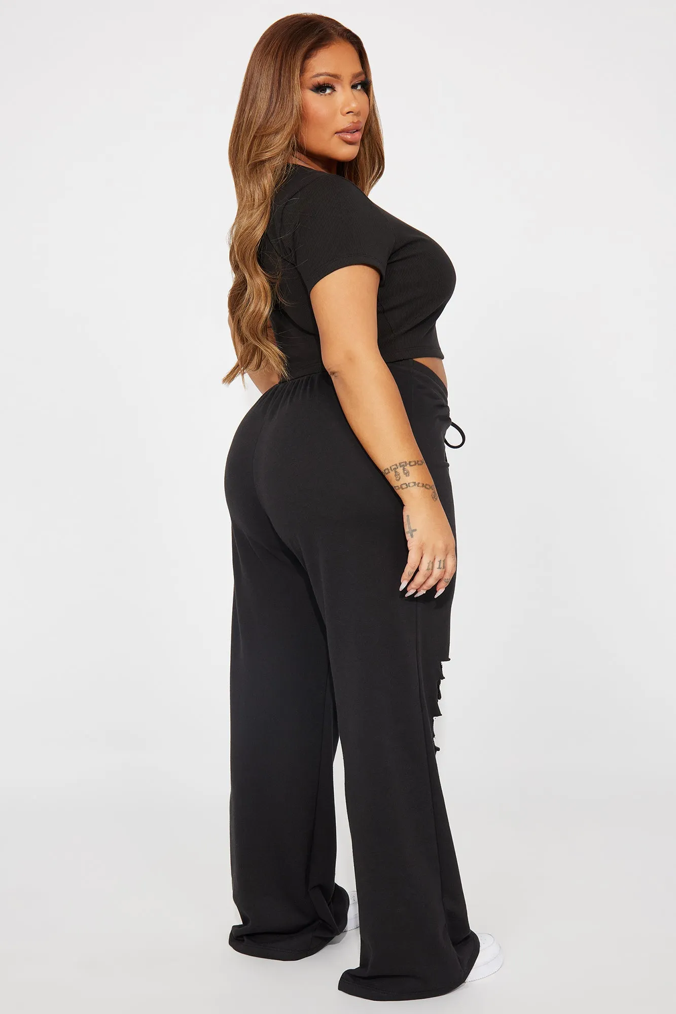 Getting Along Pant Set - Black