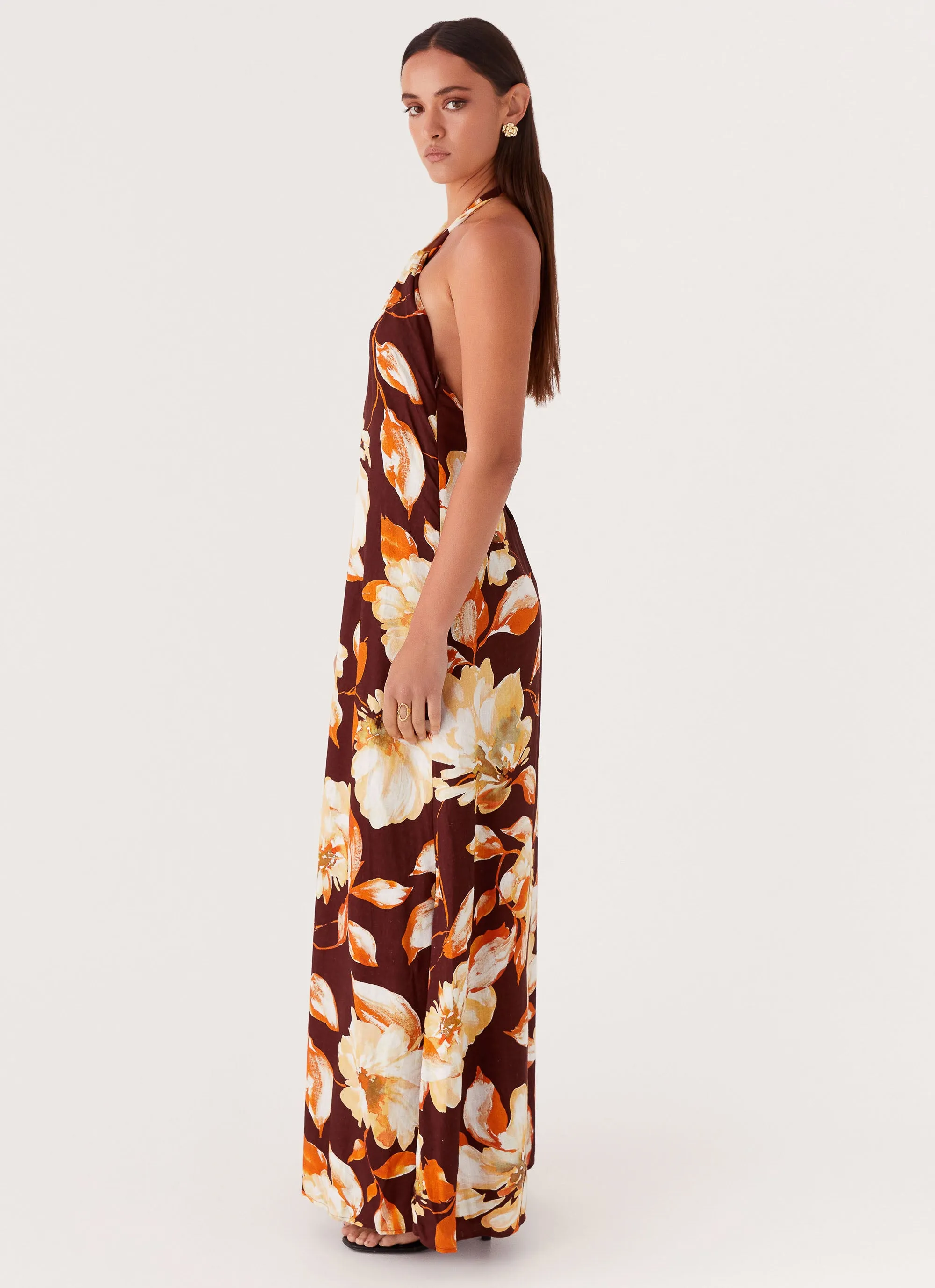 Golden Child Linen Maxi Dress