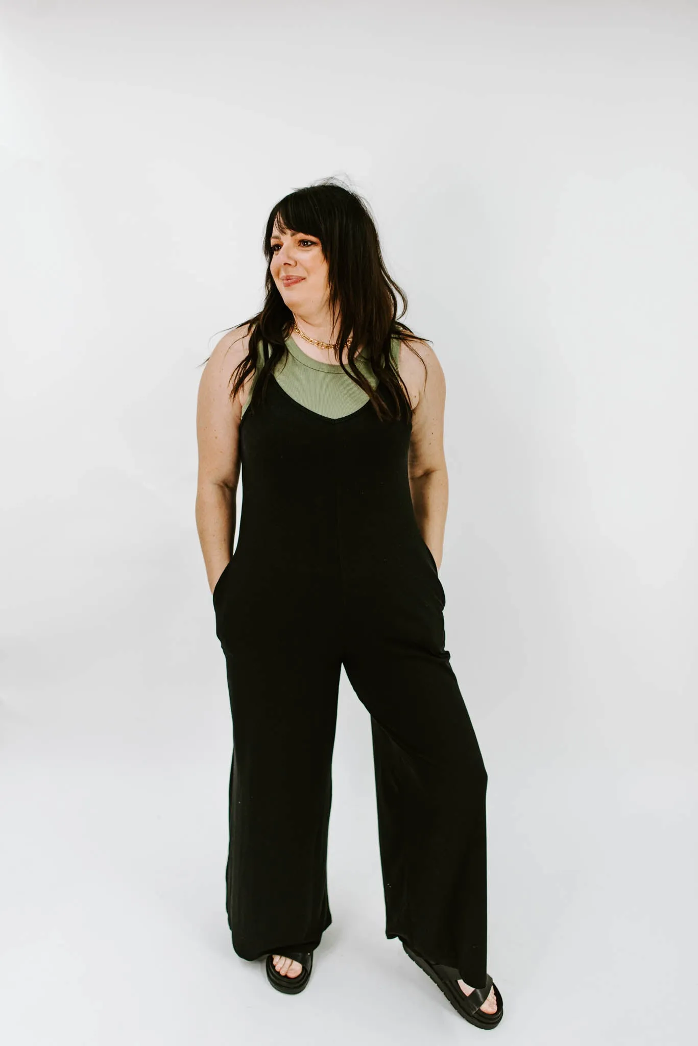 Groovy Getaway Sleeveless Jumpsuit