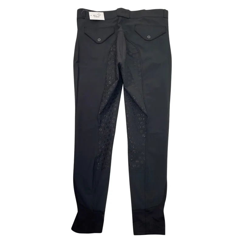 Halter Ego 'Perfection' Full Seat Breeches in All Black - Womens 33/34