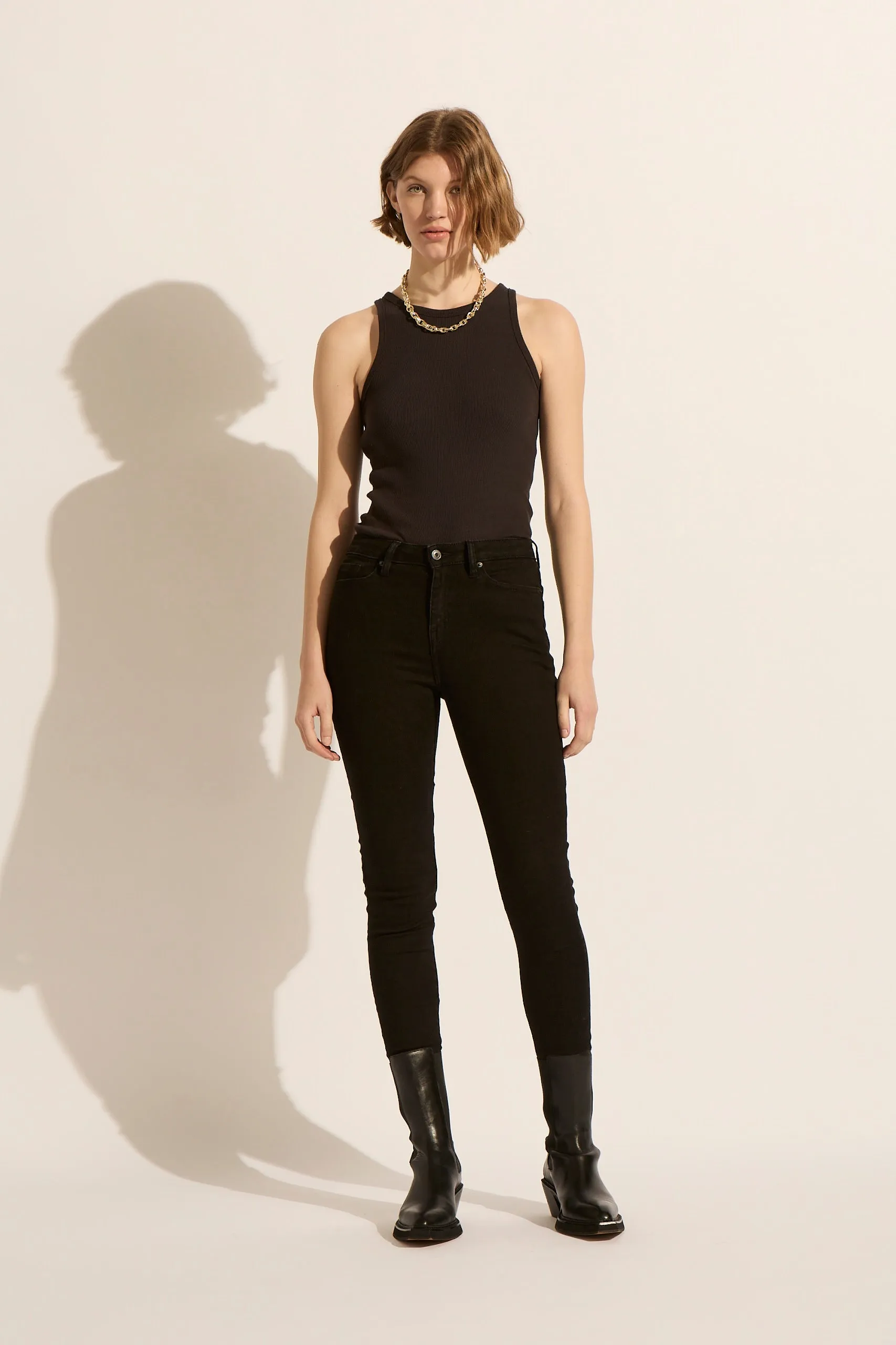 Harriet High Rise Skinny Jean - Black