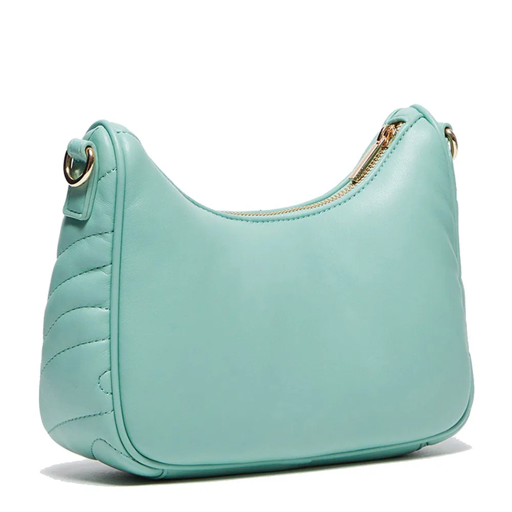 Hobo Bag con Tracolla LIU JO Better Trapuntata color Menta con Charm