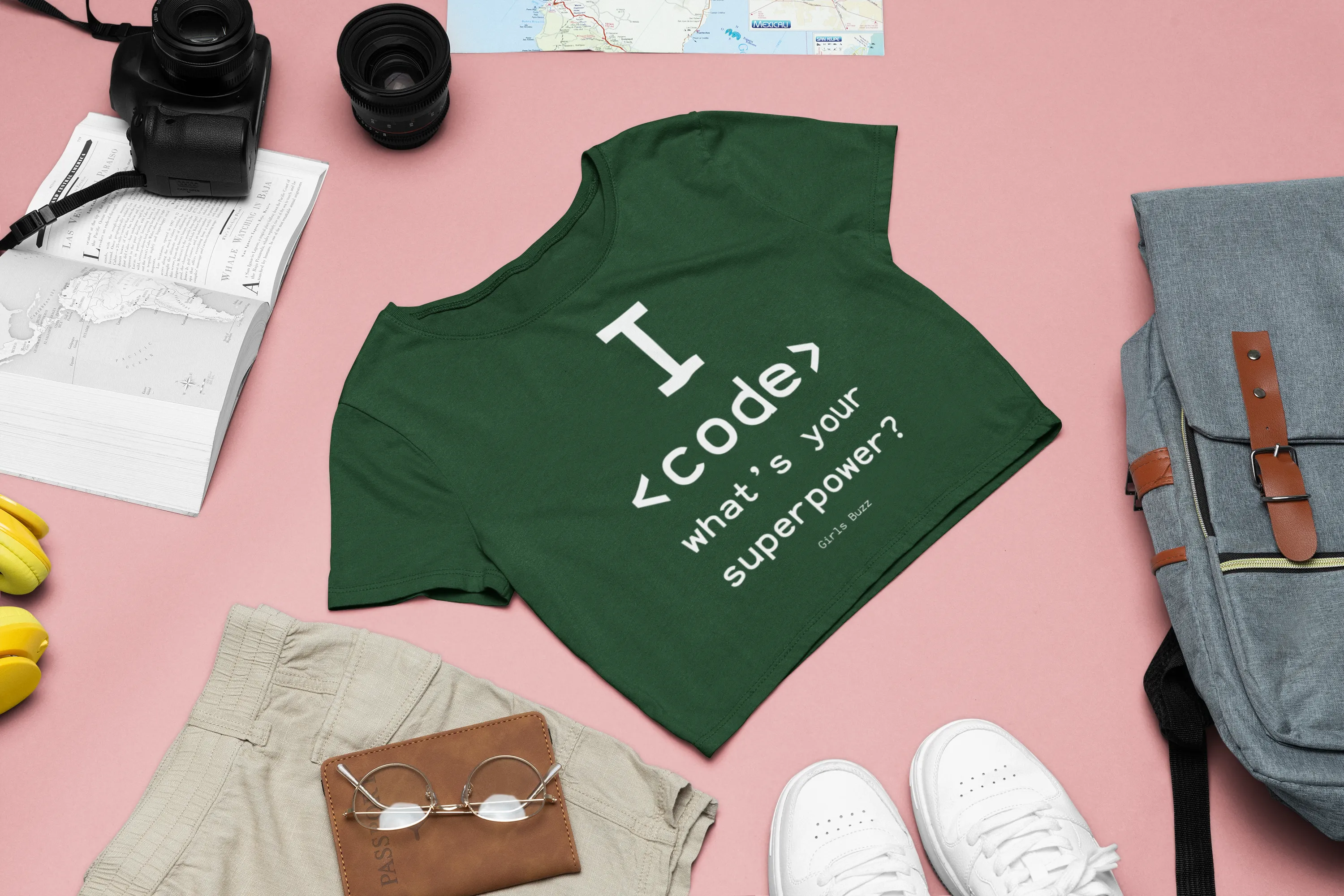 I Code Crop Top