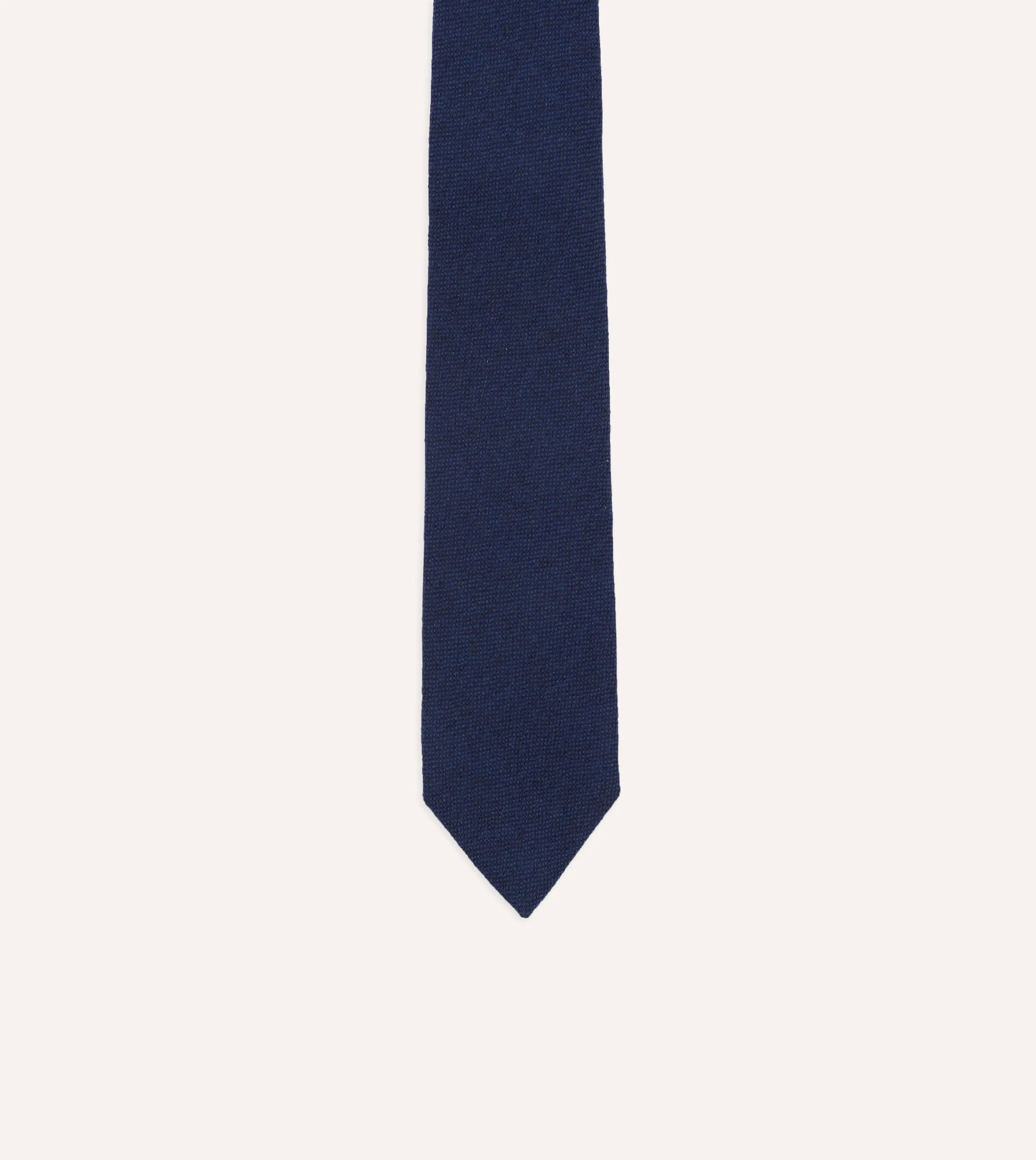 Indigo Pure Cashmere Solid Tipped Tie