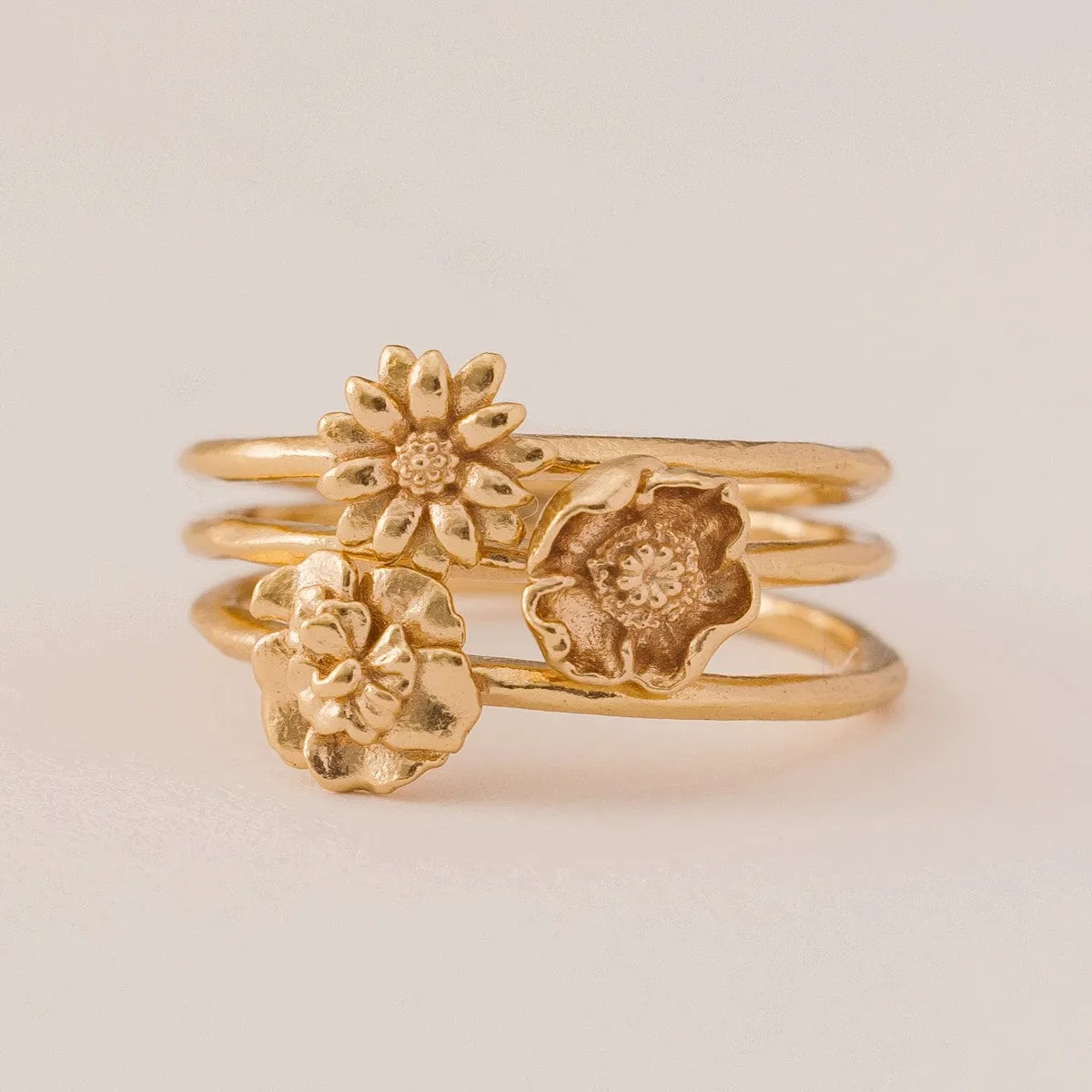 January Birth Flower Ring