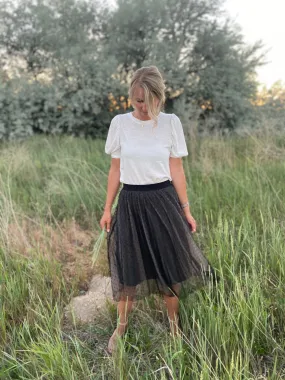 Lily Basic Tee in White