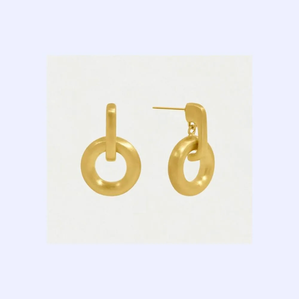 Linear Hoop Earring