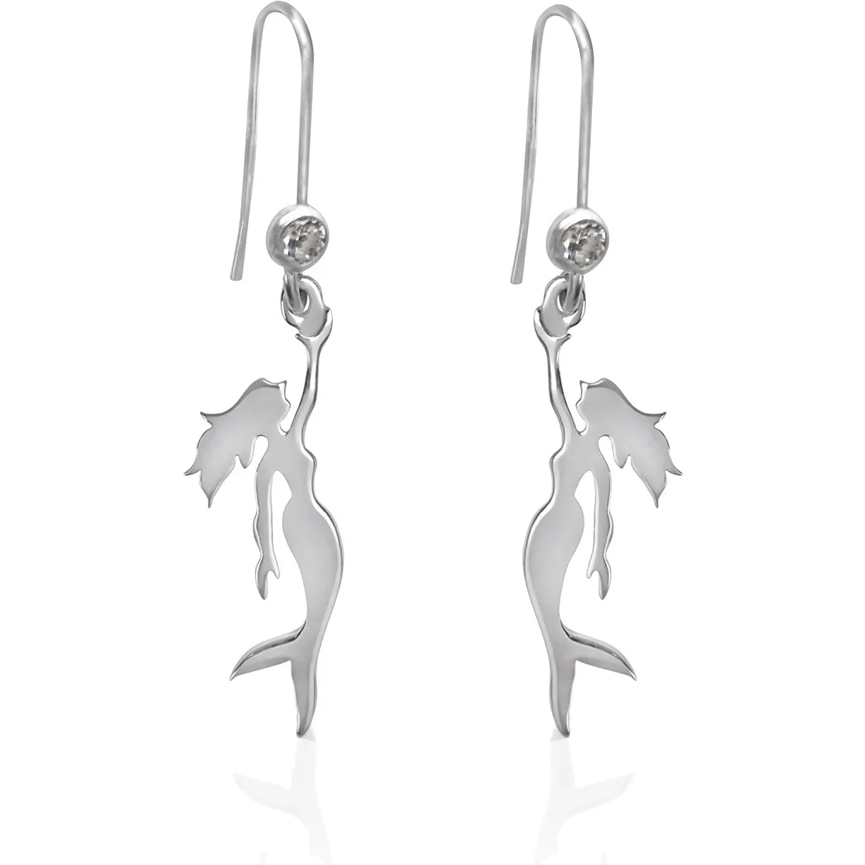 Mermaid Earrings - Silver