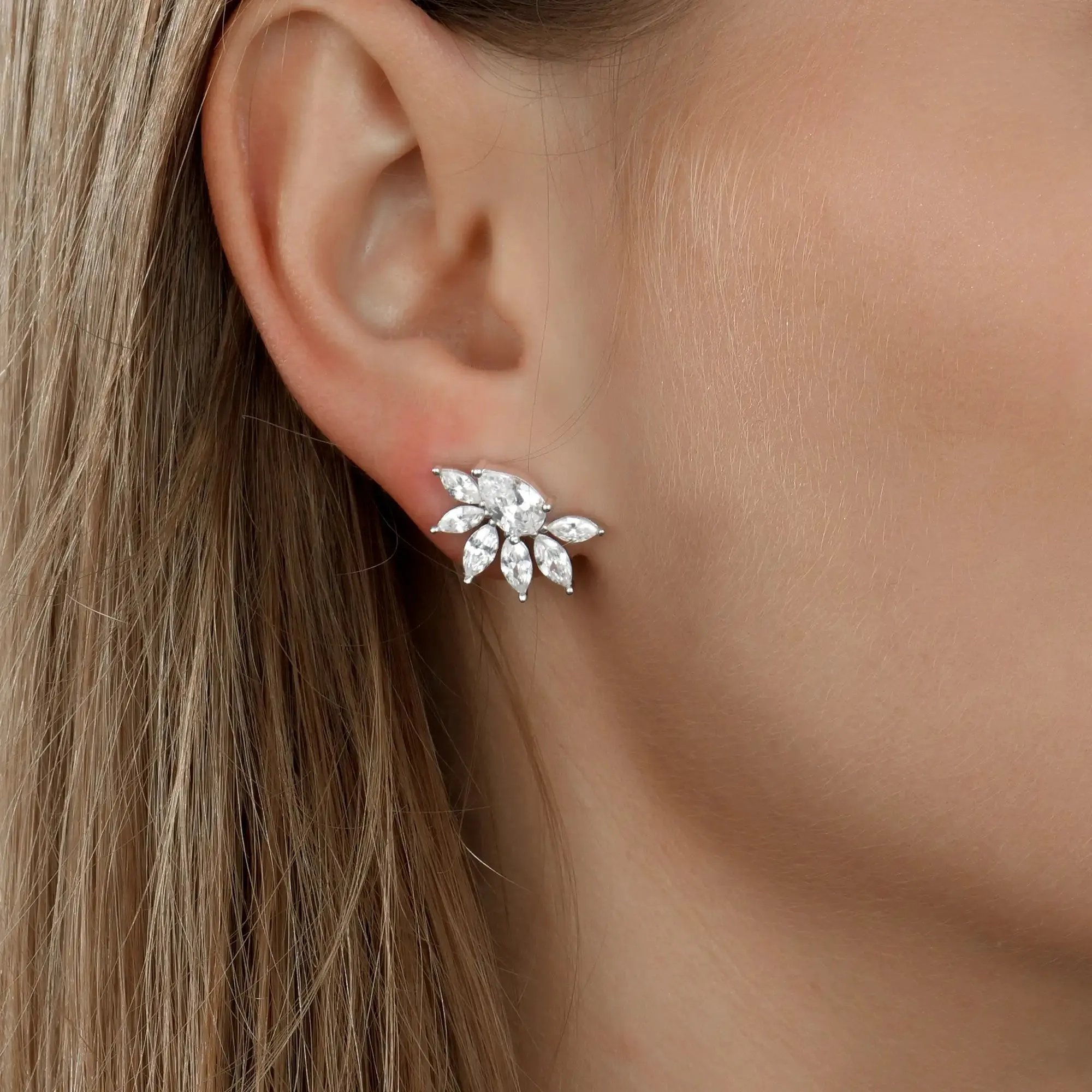 Mix Cut Flower Earrings