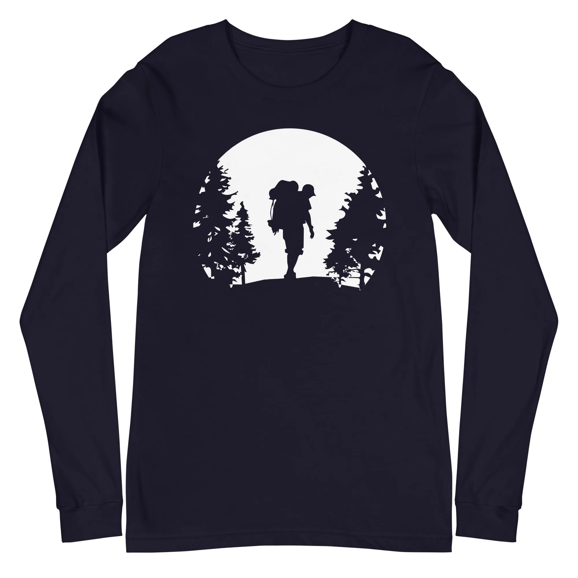 Moon - Wandern - (10) - Longsleeve (Unisex)