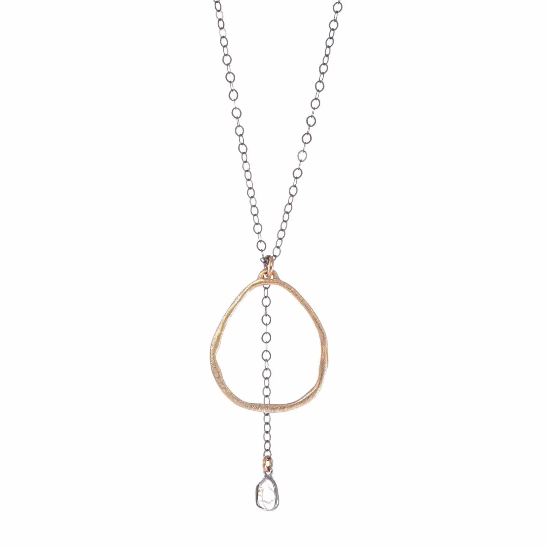 Moxie 14K Gold Fill Diamond Slice Necklace