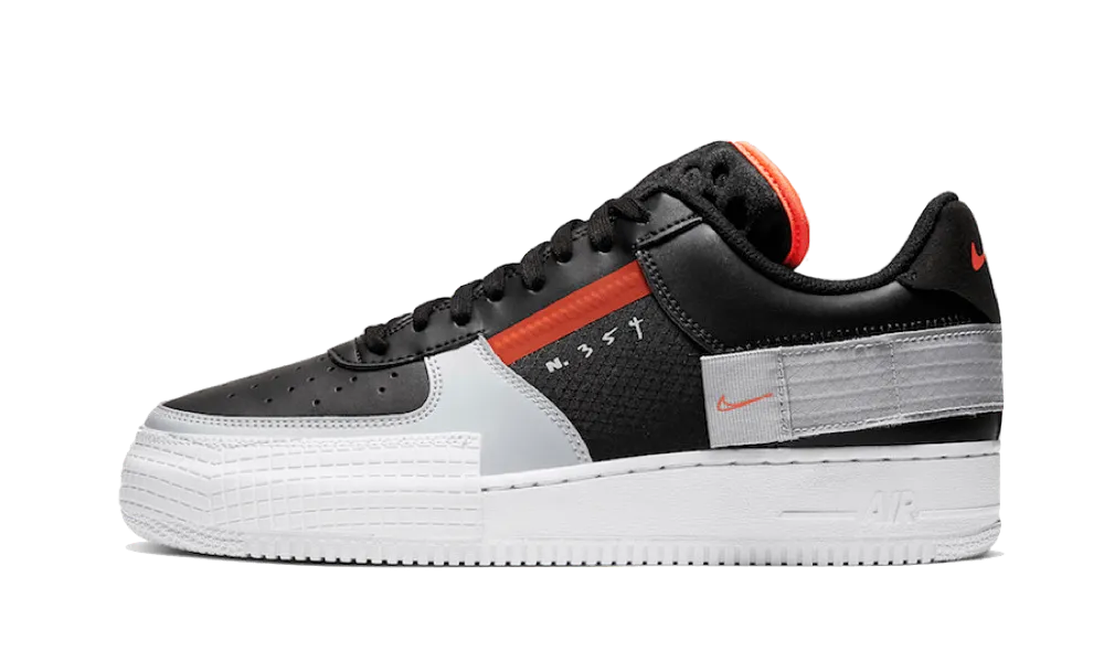 Nike Air Force 1 Type Black Hyper Crimson