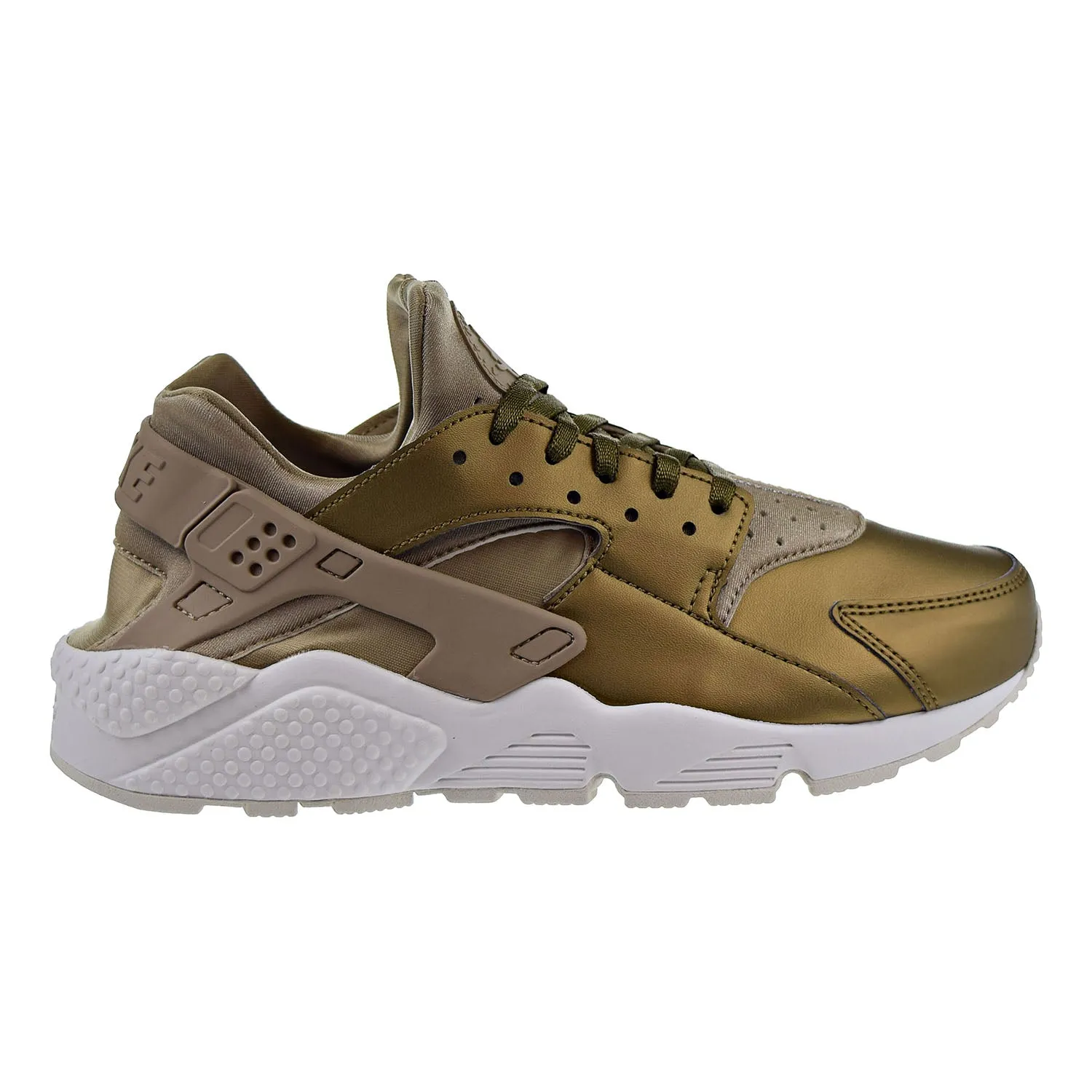 Nike Air Huarache Run PRM TXT Women's Running Shoes Khaki / Summit White