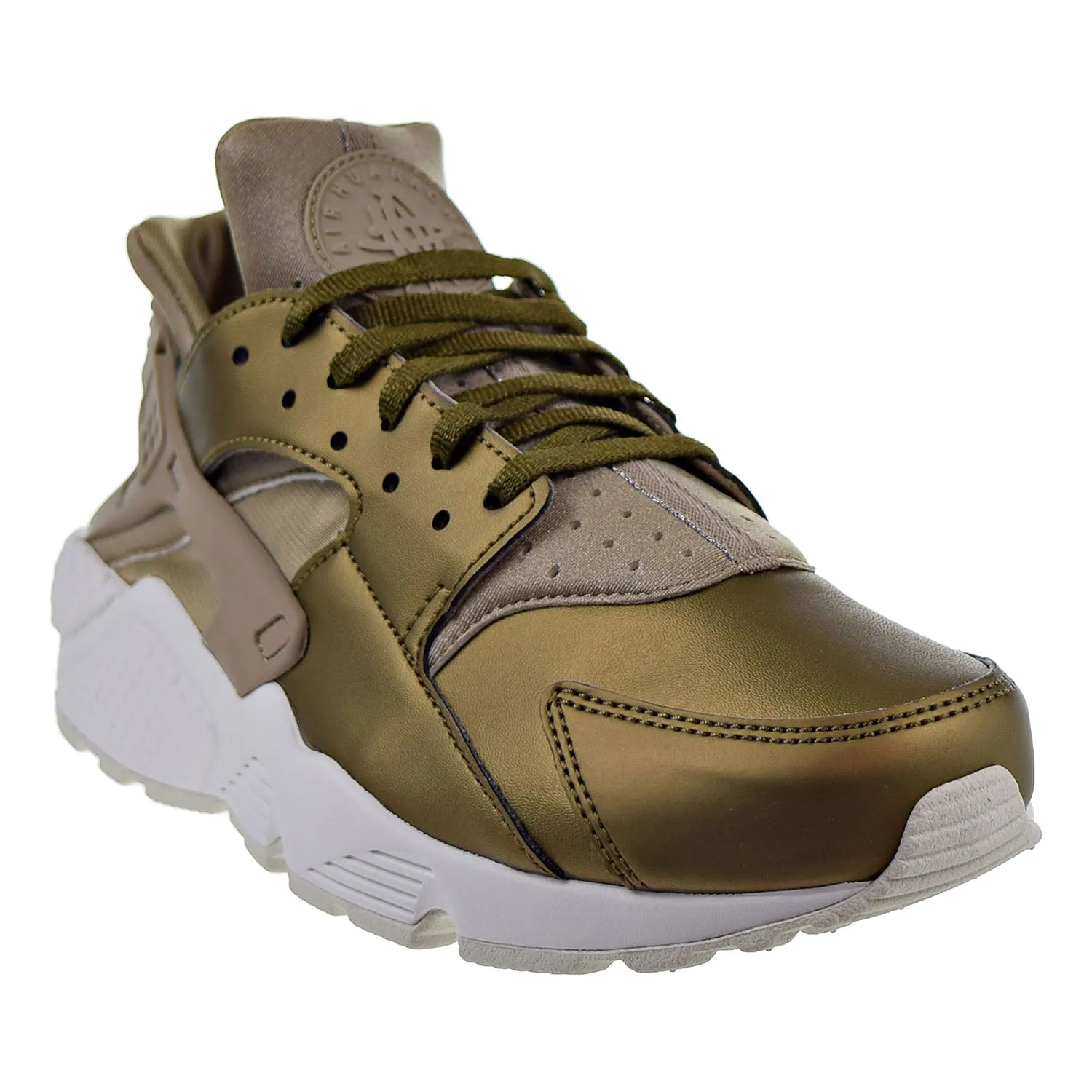 Nike Air Huarache Run PRM TXT Women's Running Shoes Khaki / Summit White