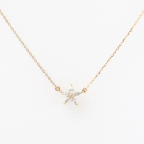 Paris Diamond Flower Necklace