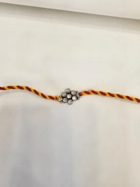 Polki Flower Rakhi - 3954