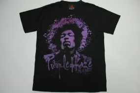 Purple Haze Jimi Hendrix Y2K Black Authentic Zion Rootswear Band T-Shirt