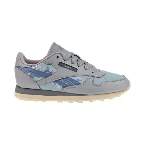 Reebok Jurassic World Classic Leather Big Kids' Shoes Pure Grey 5-Teal Fog