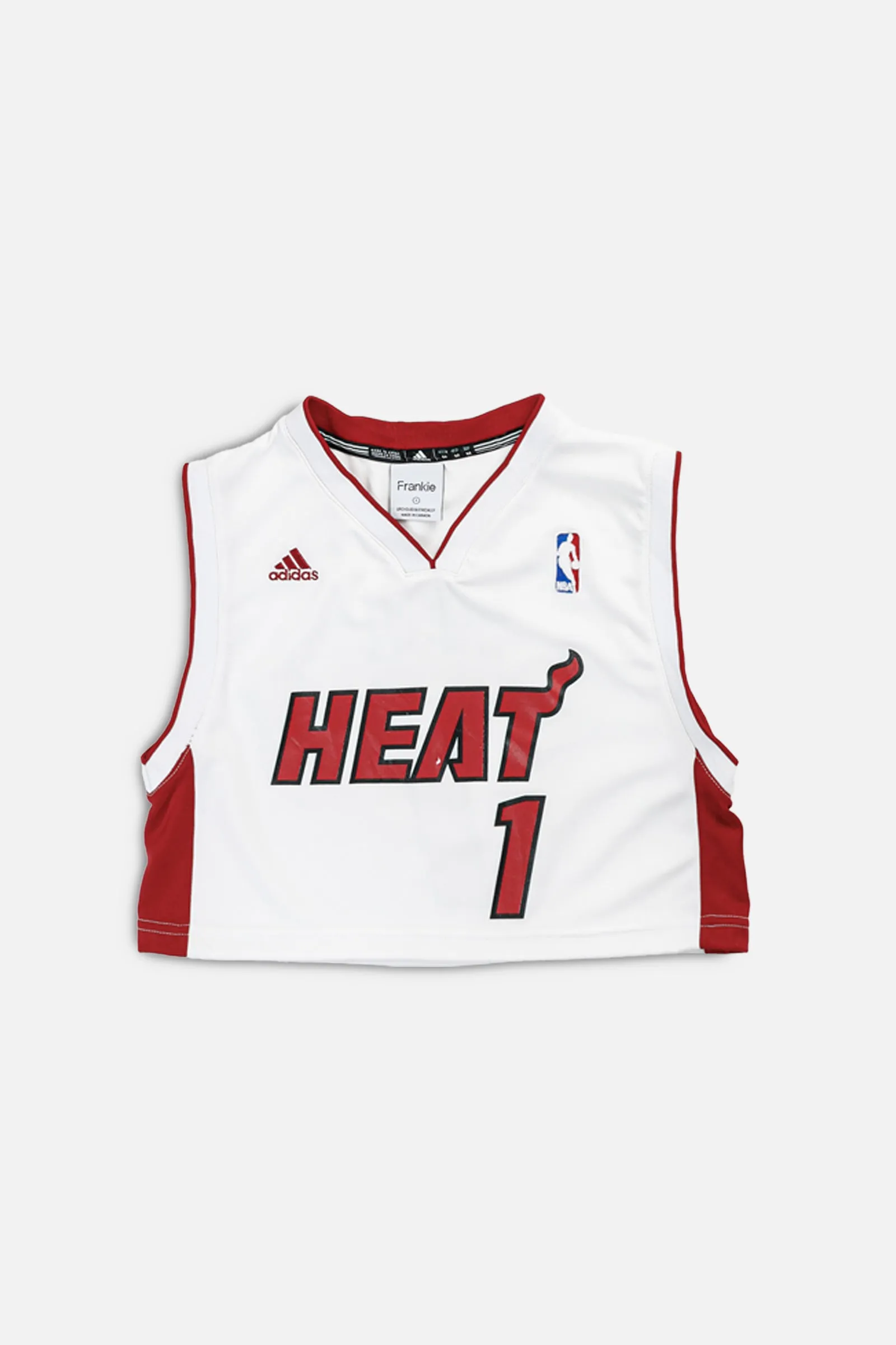 Rework Miami Heat NBA Crop Jersey - S