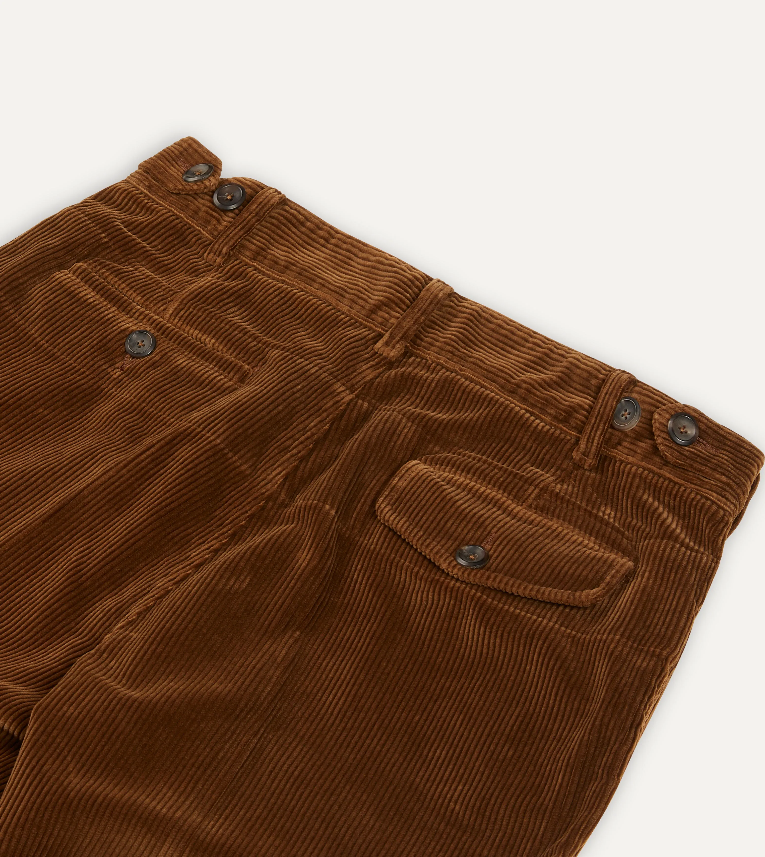 Russet Cotton Corduroy Games Trousers