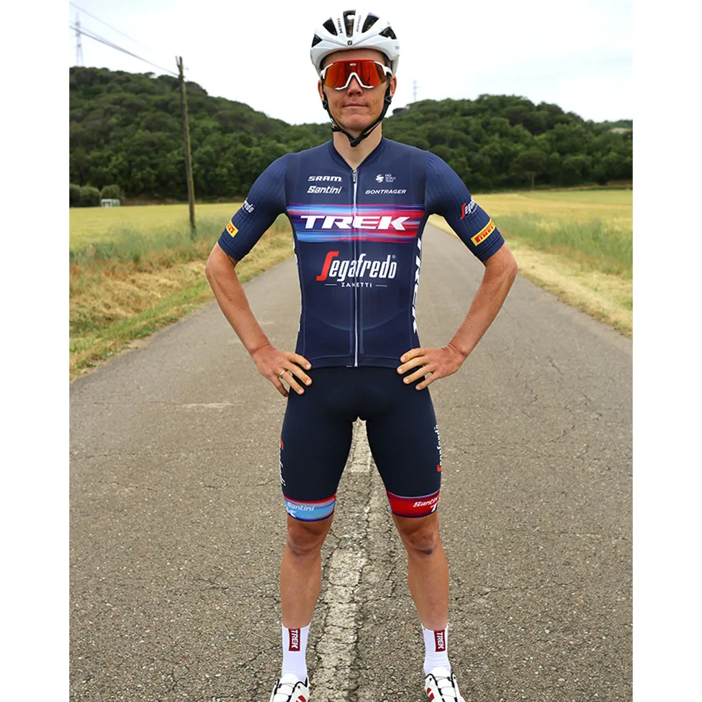 Santini Trek-Segafredo Tour De France Bibshorts - Navy Blue