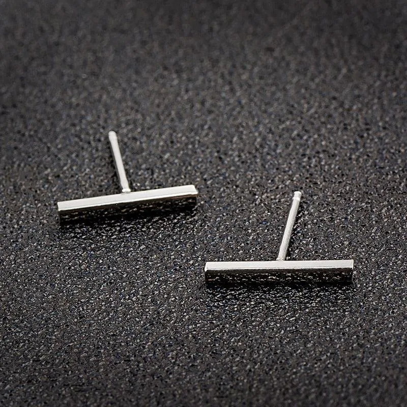 Simple Line Stud Earrings