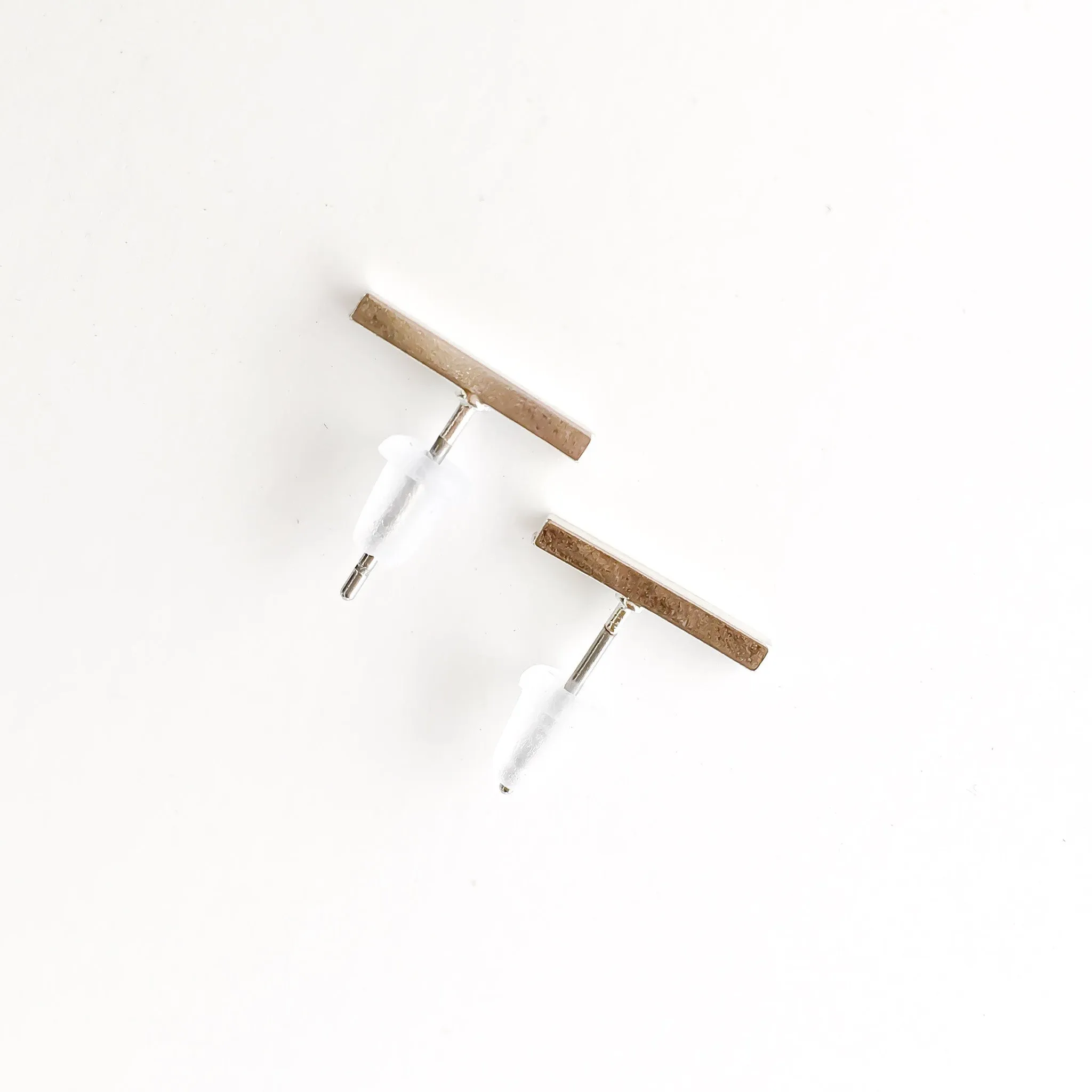 Simple Line Stud Earrings