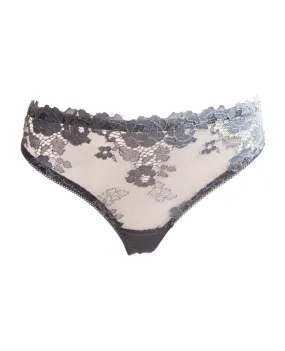 Sofra Delicate Flower Lace Thong