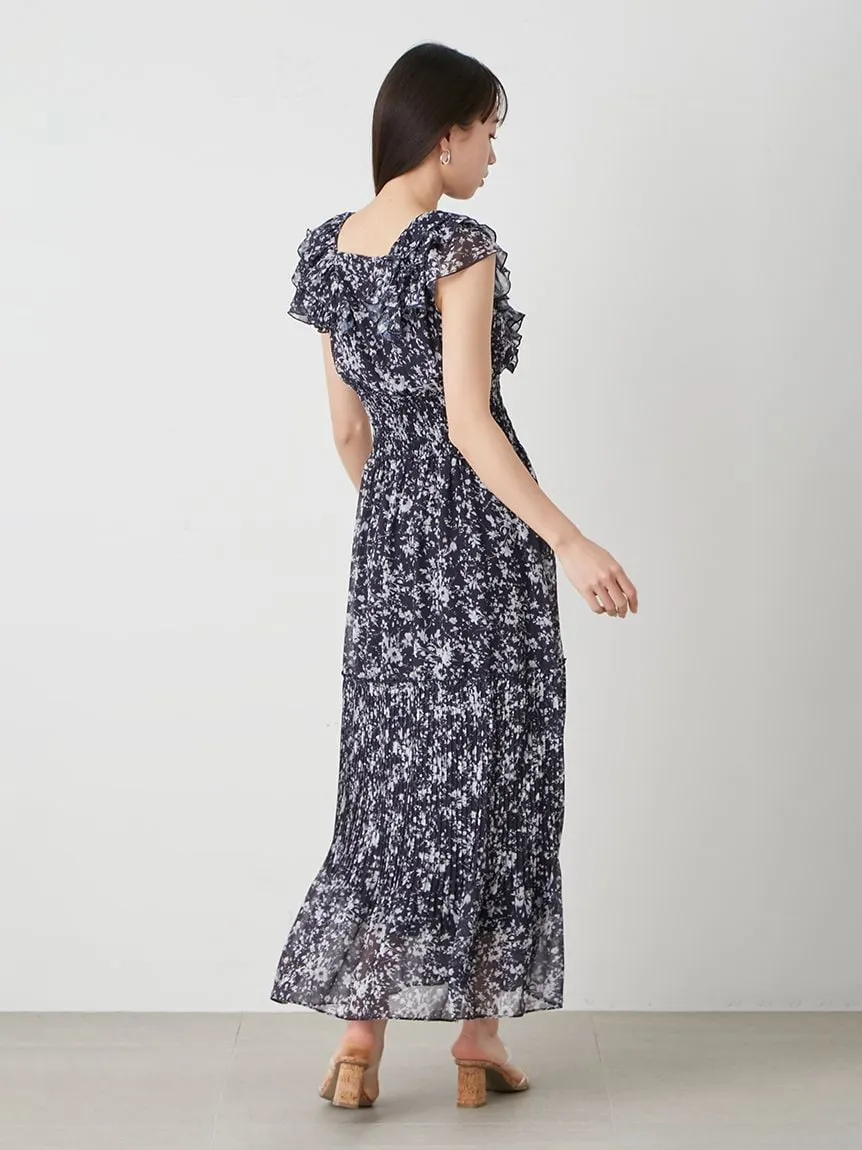 Sustainable Ruffle Smocked Maxi Dress