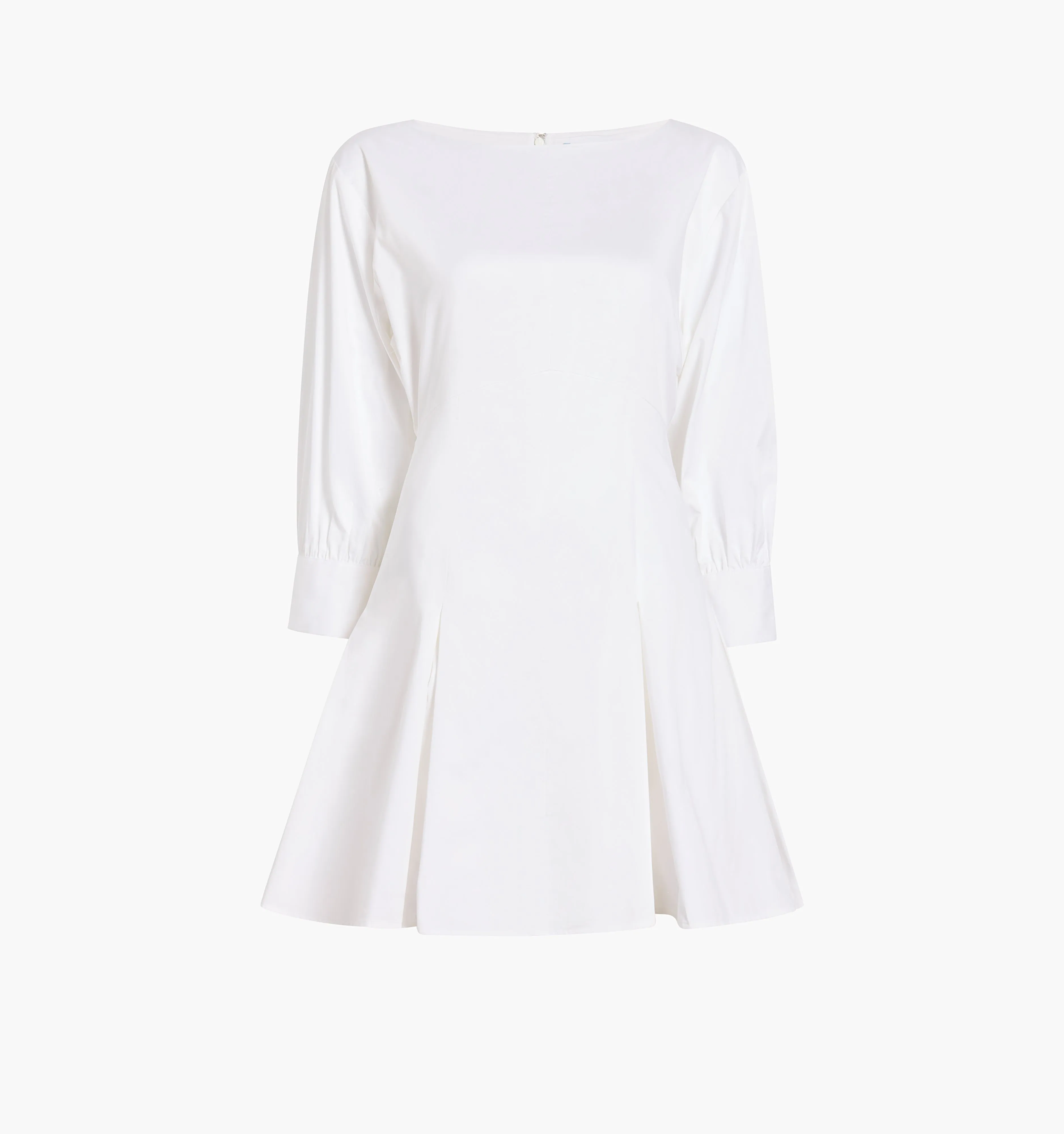 The Aveline Dress - White Cotton Sateen