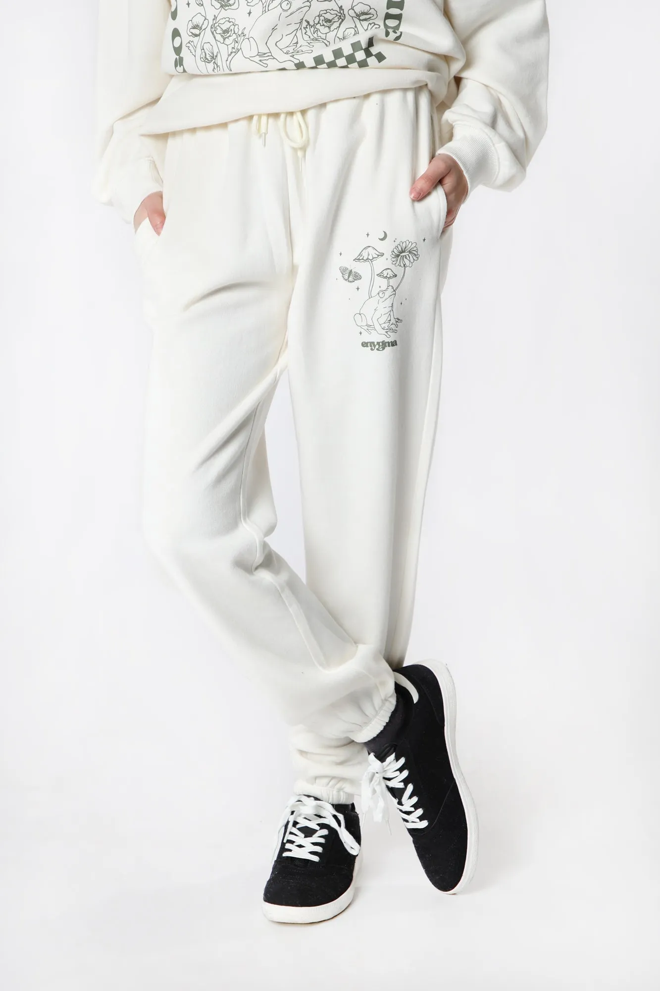 Womens Enygma Frog Graphic Sweatpant