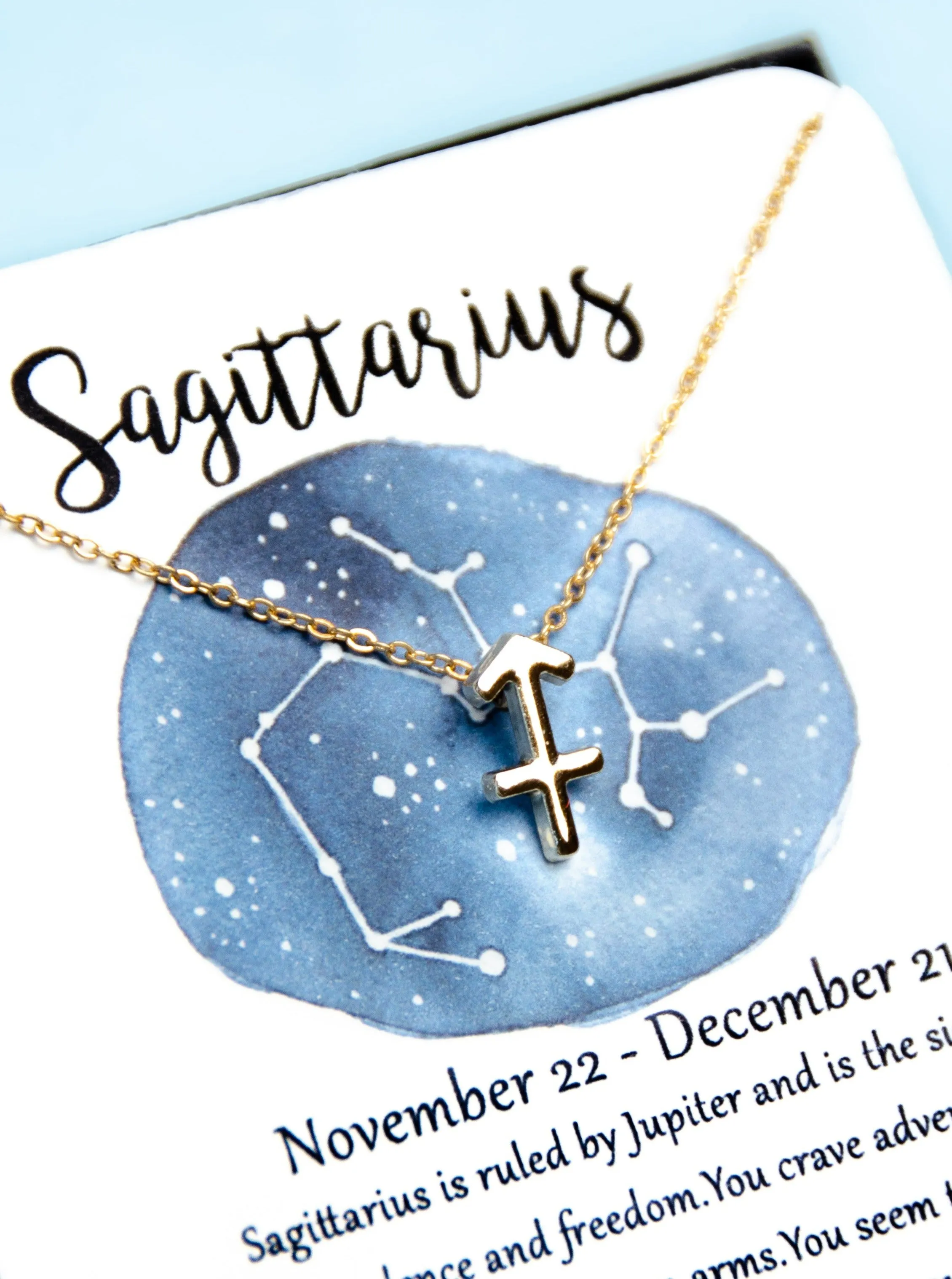 Zodiac Sagittarius Astrological Necklace