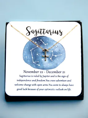 Zodiac Sagittarius Astrological Necklace